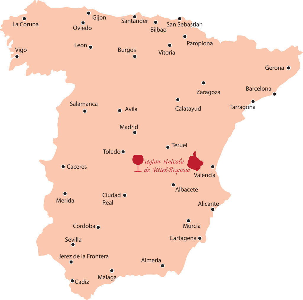 Region Utiel-Requena bei Valencia, Spanien, Weinanbau